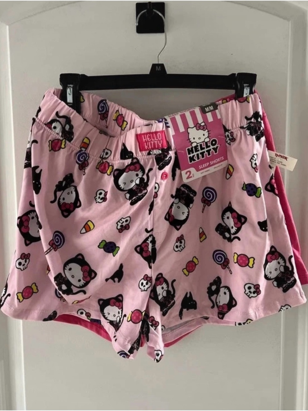Hello Kitty Halloween Pink Candy & Character Sleep Shorts 2PK